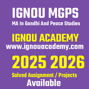 IGNOU MGPS SOLVED ASSIGNMENT 2025 2026